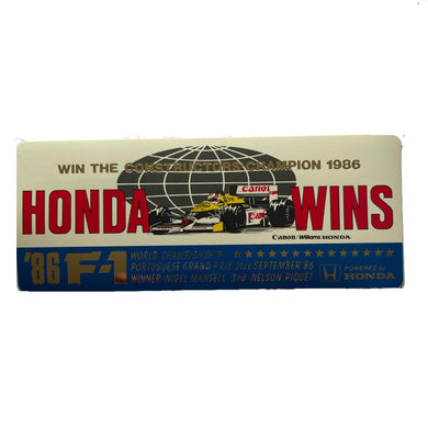 Honda Wins - Portuguese GP 1986