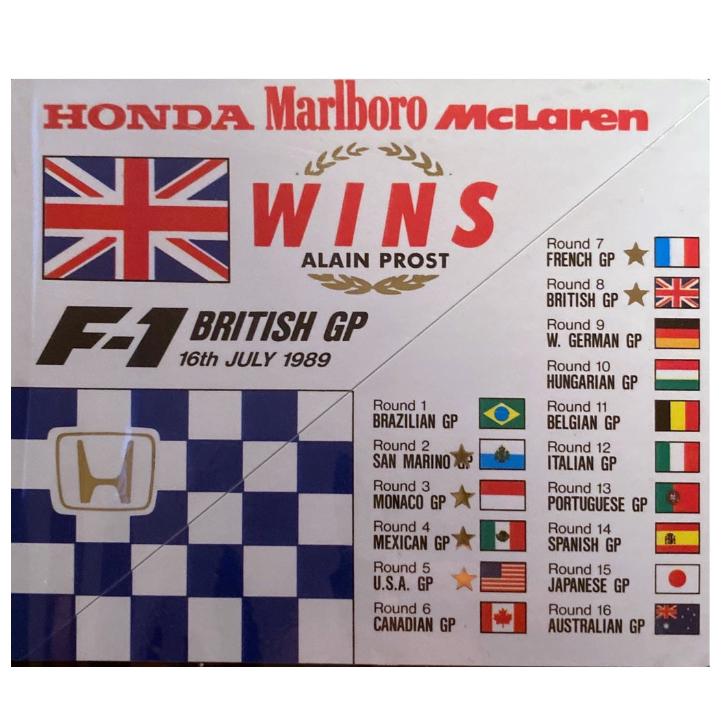 Honda Wins - British -1989